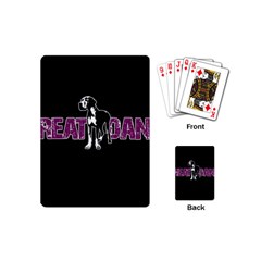 Great Dane Playing Cards (mini)  by Valentinaart