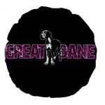 Great Dane Large 18  Premium Round Cushions Front