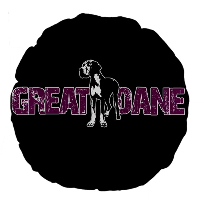 Great Dane Large 18  Premium Round Cushions