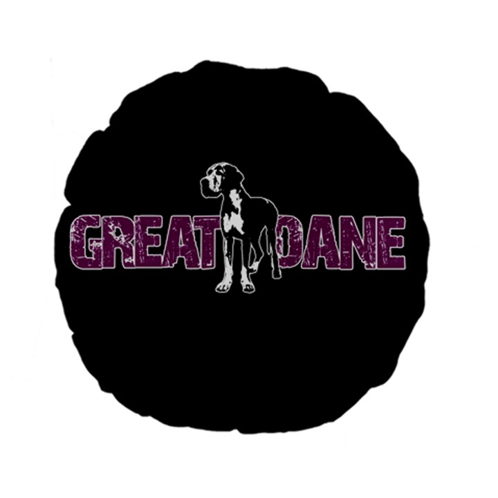 Great Dane Standard 15  Premium Flano Round Cushions