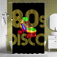 Roller Skater 80s Shower Curtain 48  X 72  (small)  by Valentinaart