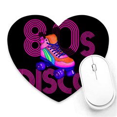 Roller Skater 80s Heart Mousepads by Valentinaart