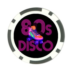 Roller Skater 80s Poker Chip Card Guard by Valentinaart