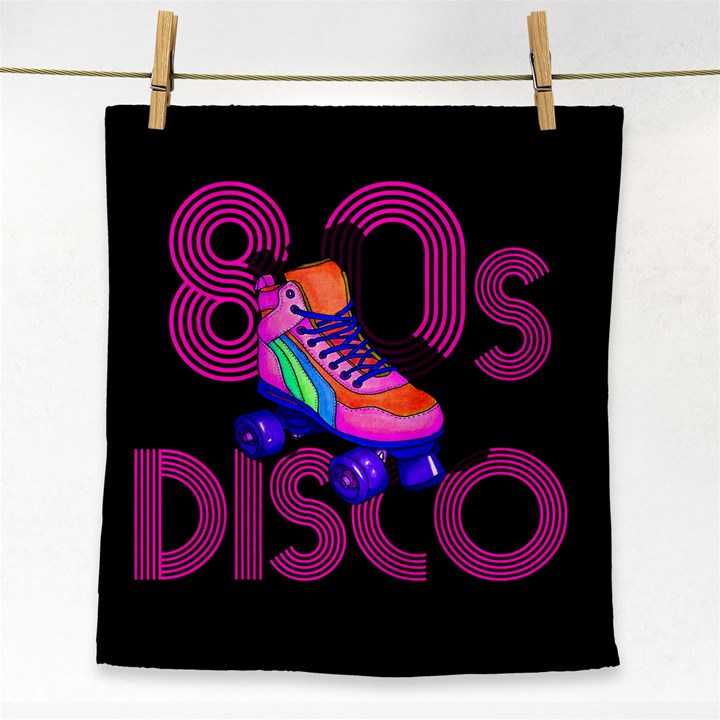 Roller Skater 80s Face Towel