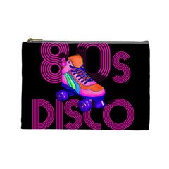 Roller Skater 80s Cosmetic Bag (large)  by Valentinaart