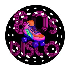 Roller Skater 80s Round Filigree Ornament (two Sides) by Valentinaart