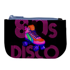 Roller Skater 80s Large Coin Purse by Valentinaart