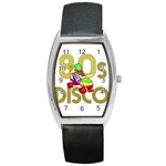 Roller Skater 80s Barrel Style Metal Watch Front