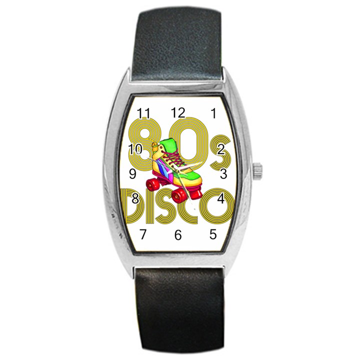 Roller Skater 80s Barrel Style Metal Watch