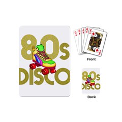 Roller Skater 80s Playing Cards (mini)  by Valentinaart