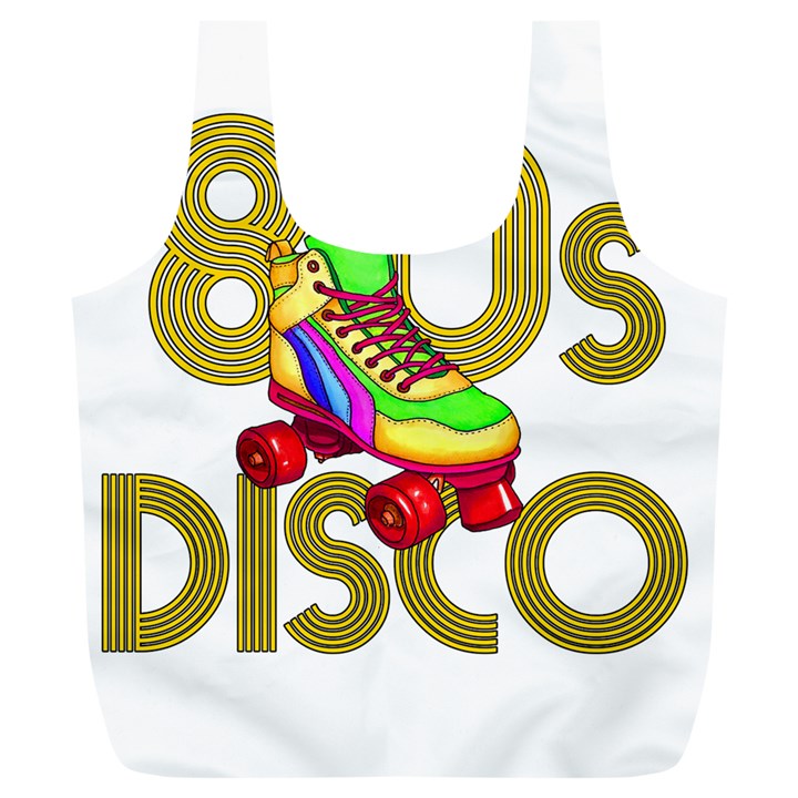 Roller Skater 80s Full Print Recycle Bags (L) 