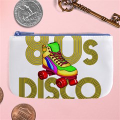 Roller Skater 80s Large Coin Purse by Valentinaart