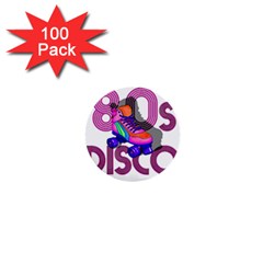 Roller Skater 80s 1  Mini Buttons (100 Pack)  by Valentinaart