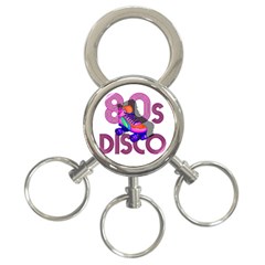 Roller Skater 80s 3-ring Key Chains by Valentinaart