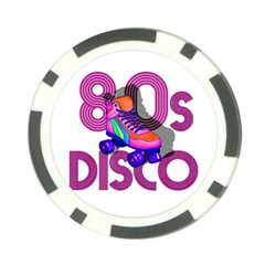 Roller Skater 80s Poker Chip Card Guard by Valentinaart