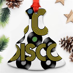  80s Disco Vinyl Records Christmas Tree Ornament (two Sides) by Valentinaart