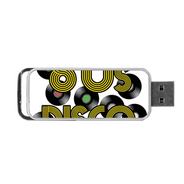  80s disco vinyl records Portable USB Flash (One Side)