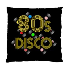  80s Disco Vinyl Records Standard Cushion Case (two Sides) by Valentinaart