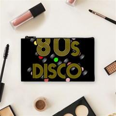  80s Disco Vinyl Records Cosmetic Bag (small) 