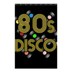  80s Disco Vinyl Records Shower Curtain 48  X 72  (small)  by Valentinaart