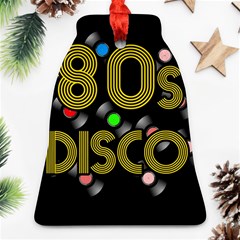  80s Disco Vinyl Records Ornament (bell) by Valentinaart