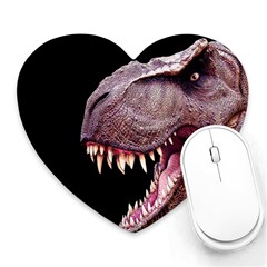 Dinosaurs T-rex Heart Mousepads by Valentinaart