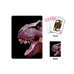 Dinosaurs T-rex Playing Cards (mini)  by Valentinaart