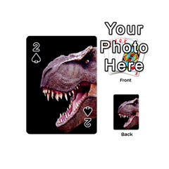 Dinosaurs T-rex Playing Cards 54 (mini)  by Valentinaart