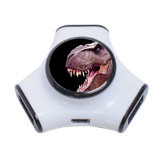 Dinosaurs T-rex 3-port Usb Hub by Valentinaart