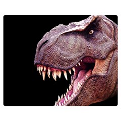 Dinosaurs T-rex Double Sided Flano Blanket (medium)  by Valentinaart