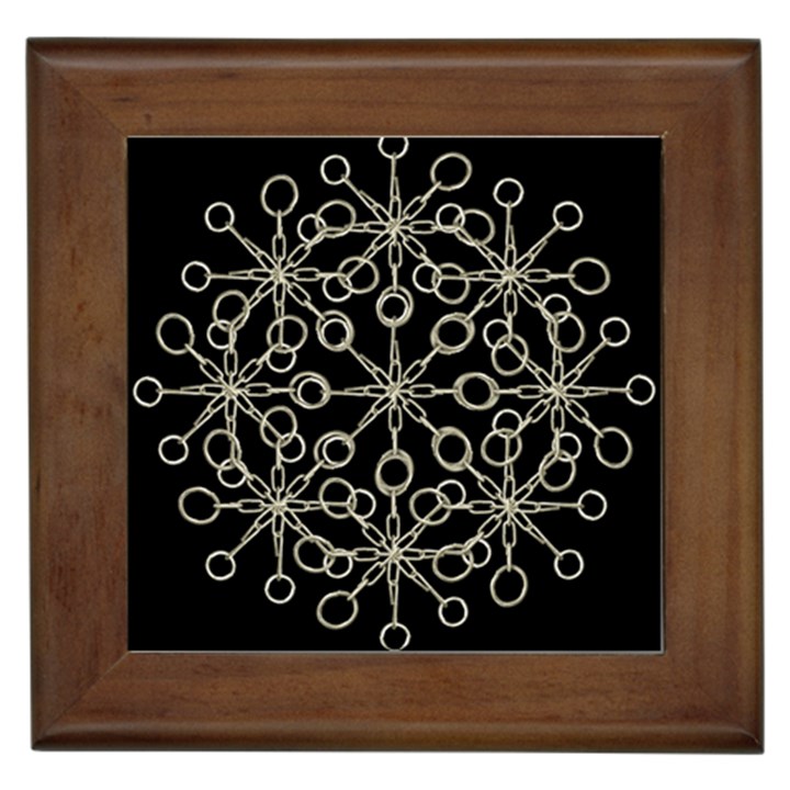 Ornate Chained Atrwork Framed Tiles