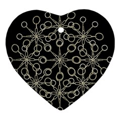 Ornate Chained Atrwork Ornament (heart) by dflcprints