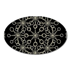 Ornate Chained Atrwork Oval Magnet by dflcprints