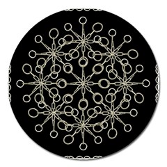 Ornate Chained Atrwork Magnet 5  (round) by dflcprints