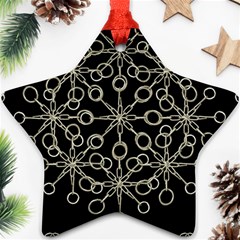 Ornate Chained Atrwork Star Ornament (two Sides) by dflcprints