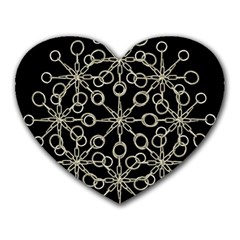 Ornate Chained Atrwork Heart Mousepads by dflcprints