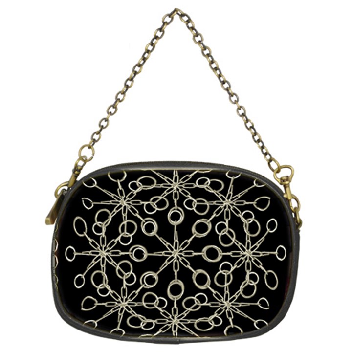 Ornate Chained Atrwork Chain Purses (Two Sides) 