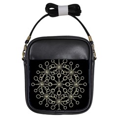 Ornate Chained Atrwork Girls Sling Bags by dflcprints