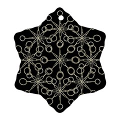 Ornate Chained Atrwork Ornament (snowflake) by dflcprints