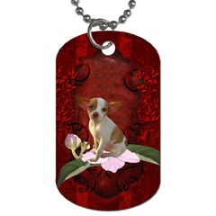 Sweet Little Chihuahua Dog Tag (two Sides) by FantasyWorld7