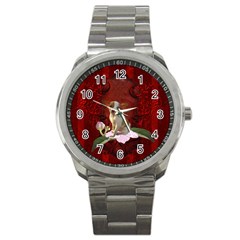 Sweet Little Chihuahua Sport Metal Watch by FantasyWorld7