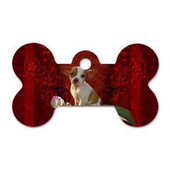 Sweet Little Chihuahua Dog Tag Bone (two Sides) by FantasyWorld7