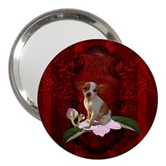 Sweet Little Chihuahua 3  Handbag Mirrors by FantasyWorld7