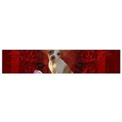 Sweet Little Chihuahua Flano Scarf (small) by FantasyWorld7