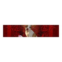 Sweet Little Chihuahua Velvet Scrunchie by FantasyWorld7