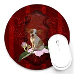 Sweet Little Chihuahua Round Mousepads Front