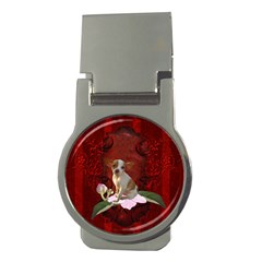 Sweet Little Chihuahua Money Clips (round)  by FantasyWorld7