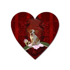 Sweet Little Chihuahua Heart Magnet by FantasyWorld7