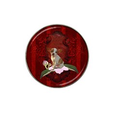 Sweet Little Chihuahua Hat Clip Ball Marker by FantasyWorld7