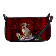 Sweet Little Chihuahua Shoulder Clutch Bags by FantasyWorld7